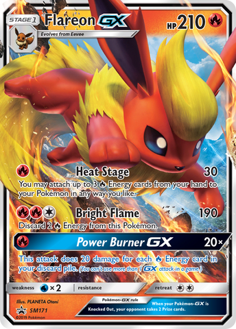 Flareon GX (SM171) [Sol y Luna: Promociones de Black Star] 