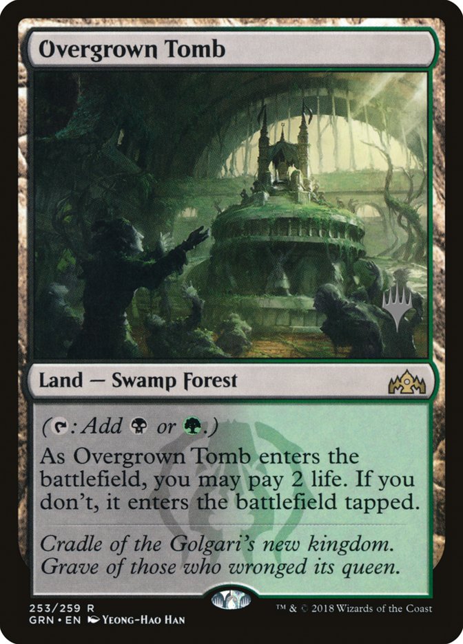 Tumba cubierta de maleza (paquete promocional) [Promociones de Guilds of Ravnica] 
