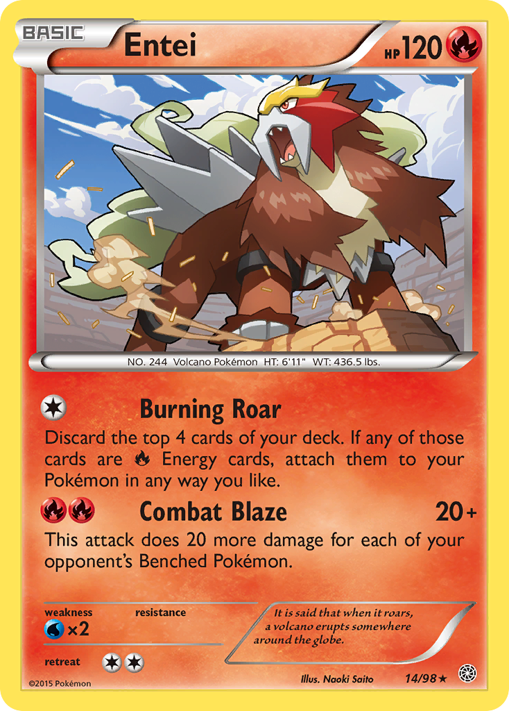Entei (14/98) [XY: Orígenes antiguos] 