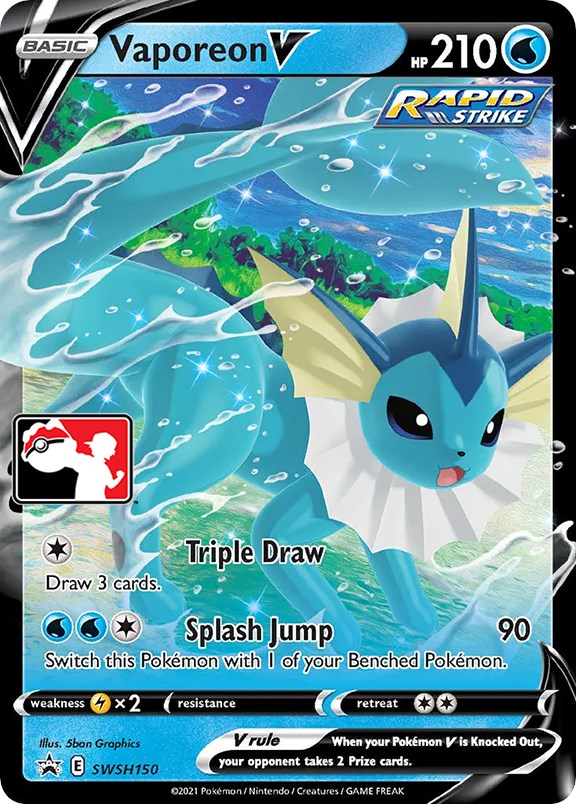 Vaporeon V (SWSH150) [Paquete de premios Serie Uno] 