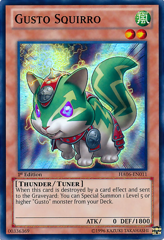 Gusto Squirro [HA06-EN011] Súper Raro 