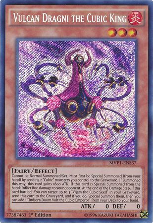 Vulcan Dragni el Rey Cúbico [MVP1-ENS37] Secreto Raro 