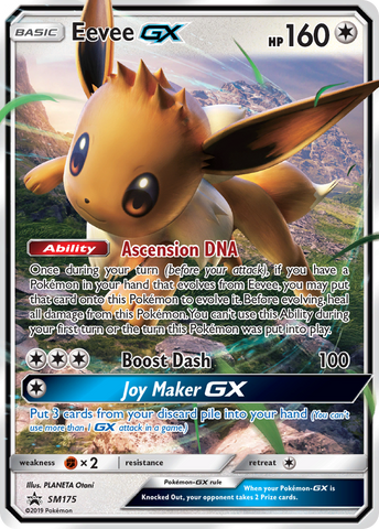 Eevee GX (SM175) (Tarjeta Jumbo) [Sol y Luna: Promociones Black Star] 
