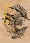 Ganax, tarjeta artística de cazador astral (firma estampada en oro) [Commander Legends: Battle for Baldur's Gate Art Series] 