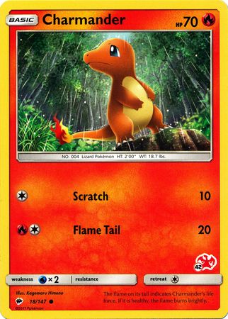 Charmander (18/147) (Sello Charizard n.° 42) [Academia de batalla 2020] 