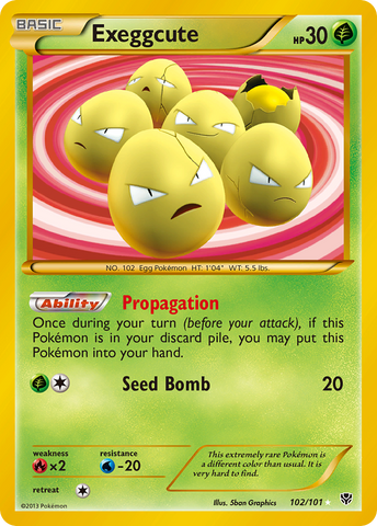 Exeggcute (102/101) [Blanco y negro: Explosión de plasma] 