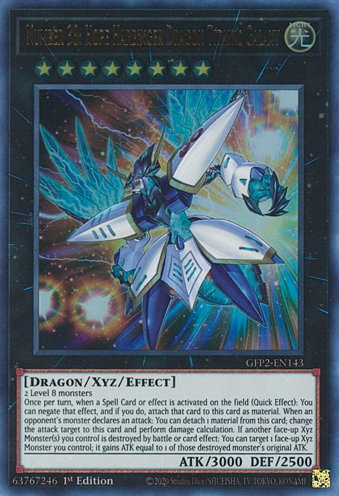 Número 38: Esperanza Heraldo Dragón Titanic Galaxy [GFP2-EN143] Ultra Raro 