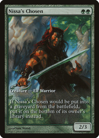 Nissa's Chosen (Día del juego) (Arte extendido) [Zendikar Promos] 
