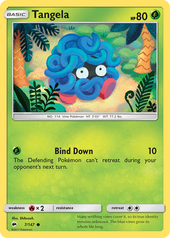 Tangela (7/147) [Sol y Luna: Sombras ardientes] 