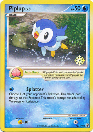 Piplup (72/100) [Promociones del calendario de cuenta regresiva] 