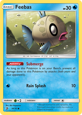 Feebas (28/70) [Sol y Luna: Majestad del Dragón] 