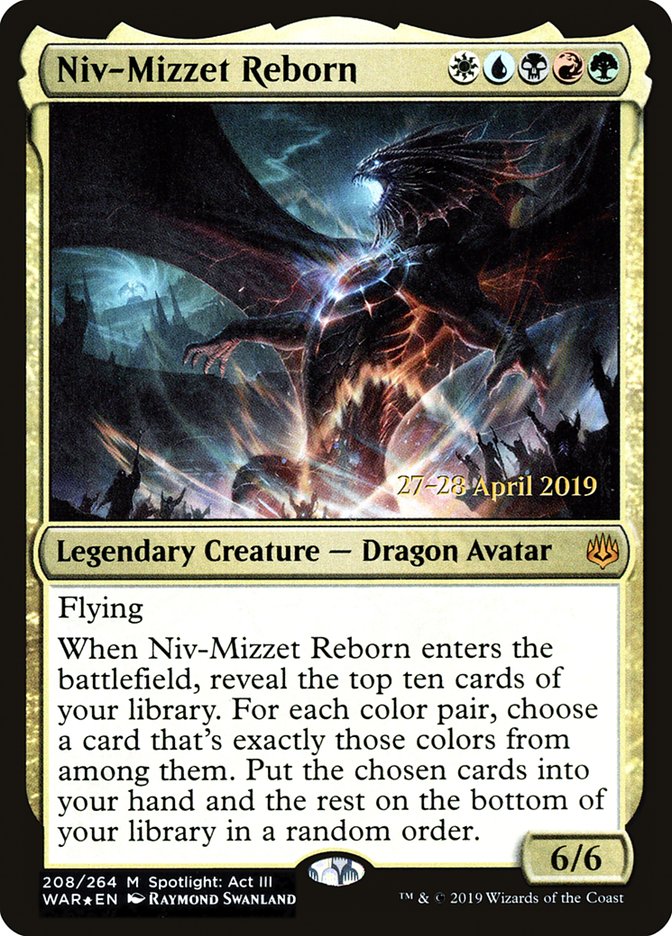 Niv-Mizzet Reborn [Promociones de presentación de War of the Spark] 