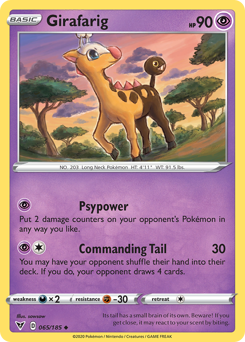 Girafarig (065/185) [Espada y escudo: voltaje vivo] 