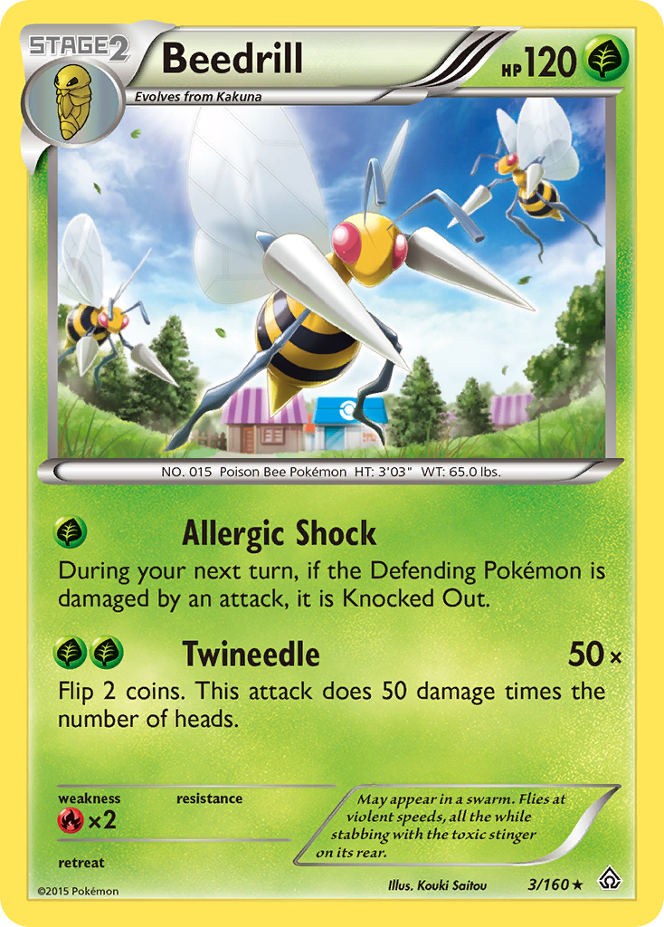Beedrill (3/160) [XY: Choque primigenio] 