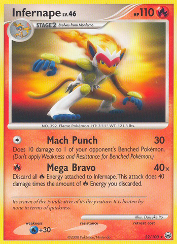 Infernape (22/100) [Diamante y Perla: Amanecer majestuoso] 