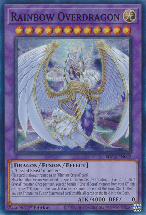 Arcoíris Overdragon [SDCB-EN043] Súper Raro 