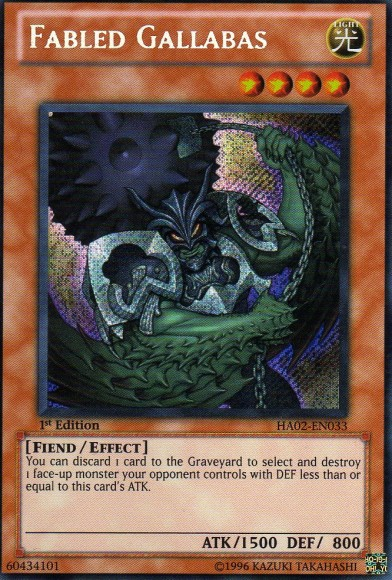 Gallabas legendario [HA02-EN033] Secreto Raro 