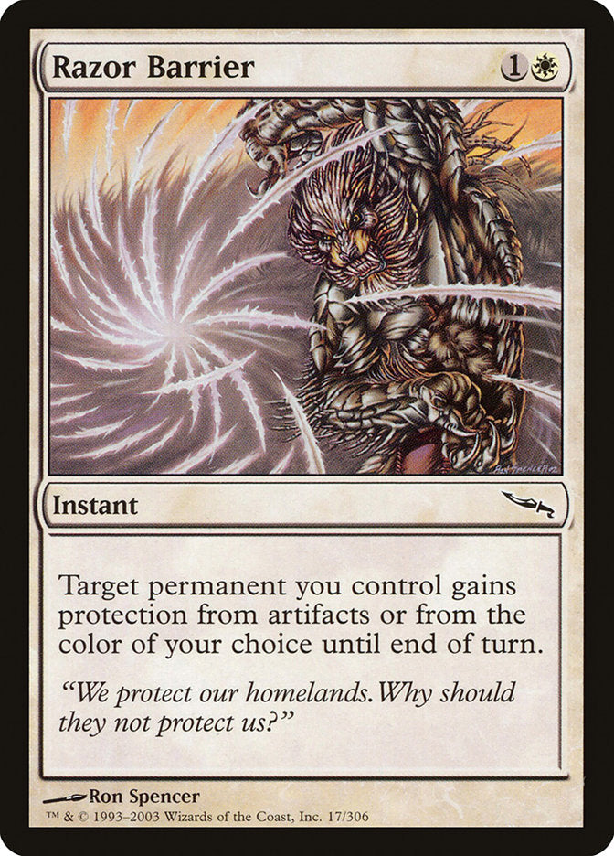 Barrera de cuchillas [Mirrodin] 