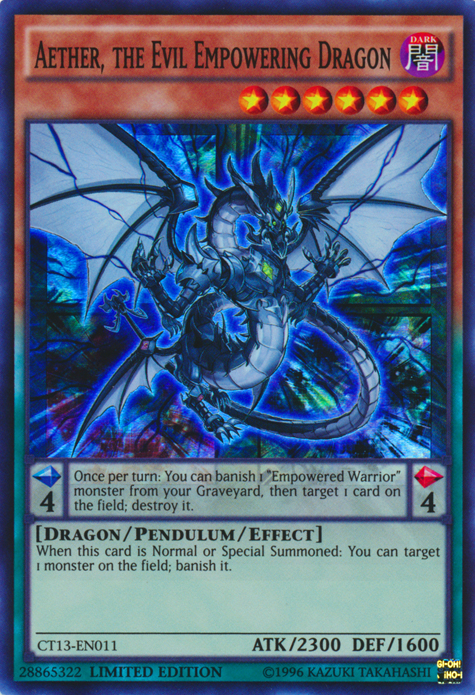 Aether, el Dragón Empoderador del Mal [CT13-EN011] Súper Raro 