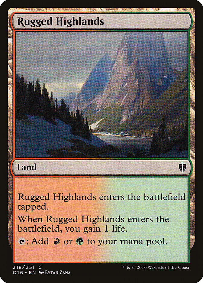 Tierras altas escarpadas [Commander 2016] 