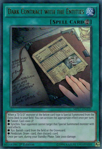 Contrato Oscuro con las Entidades [MP17-EN239] Ultra Raro 