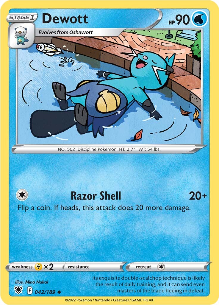 Dewott (042/189) [Espada y escudo: Resplandor astral] 