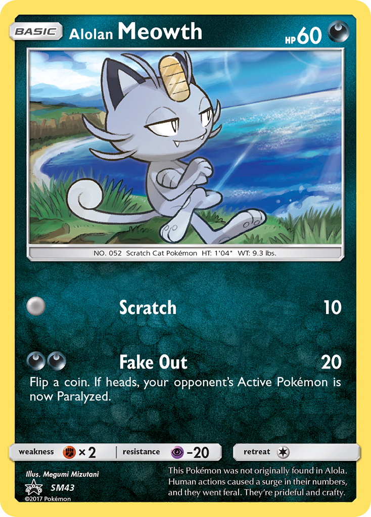 Alolan Meowth (SM43) [Sol y Luna: Promociones de Estrella Negra] 