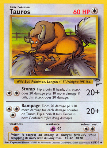 Tauros (62/130) [Conjunto básico 2] 
