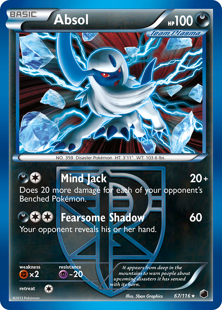 Absol (67/116) [Blanco y negro: Plasma Freeze] 