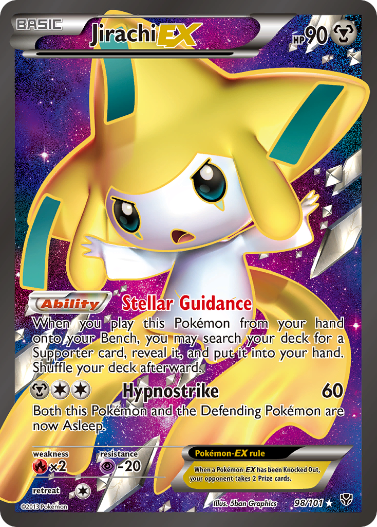 Jirachi EX (98/101) [Blanco y negro: Explosión de plasma] 