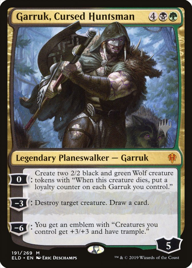 Garruk, cazador maldito (paquete promocional) [Promociones del trono de Eldraine] 