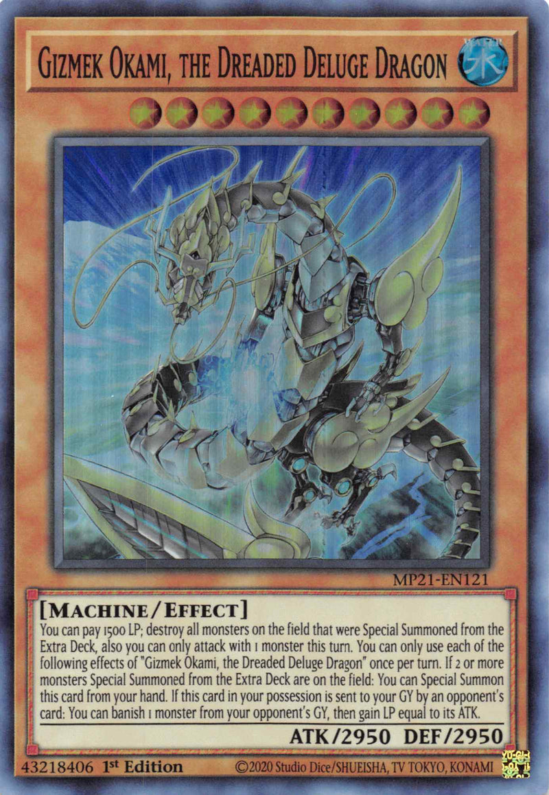 Gizmek Okami, el temido dragón del diluvio [MP21-EN121] Súper raro 