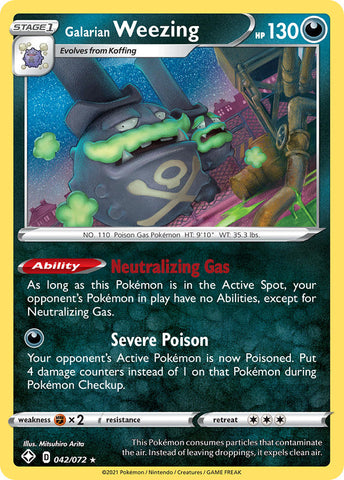 Weezing de Galar (042/072) [Espada y escudo: Destinos brillantes] 