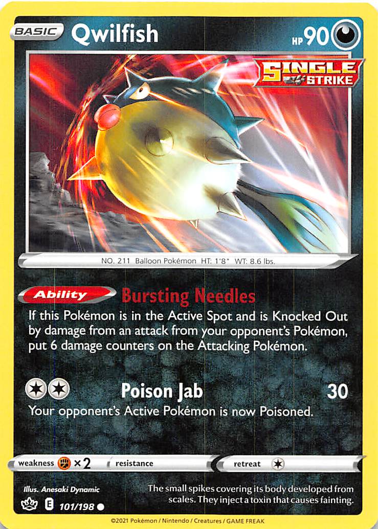 Qwilfish (101/198) [Espada y escudo: Reino escalofriante] 