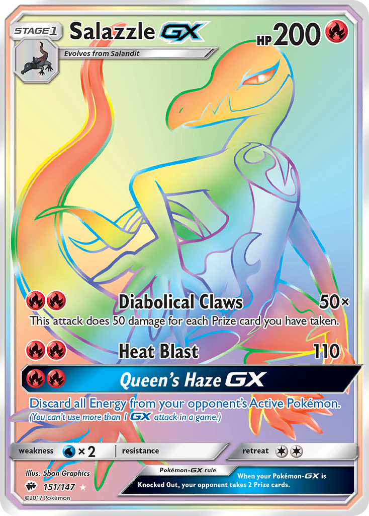 Salazzle GX (151/147) [Sol y Luna: Sombras ardientes] 