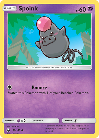 Spoink (59/168) [Sol y Luna: Tormenta Celestial] 