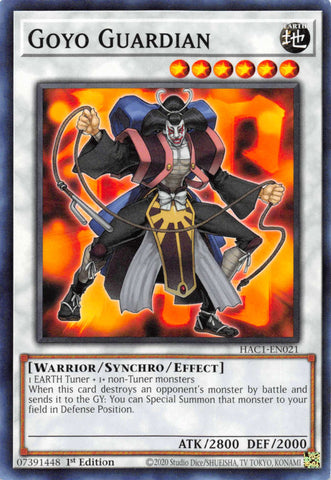 Goyo Guardian (Terminal de Duelo) [HAC1-EN021] Paralelo Raro 