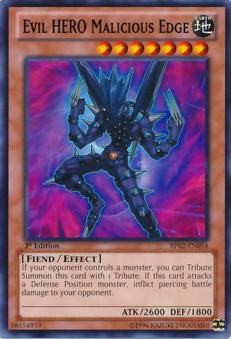 HÉROE malvado Malicious Edge [BP02-EN054] Raro 