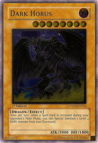 Horus Oscuro [PTDN-EN016] Último Raro 