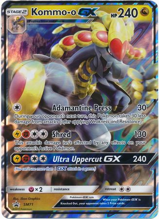 Kommo-o GX (SM71) (Tarjeta Jumbo) [Sol y Luna: Promociones Black Star] 