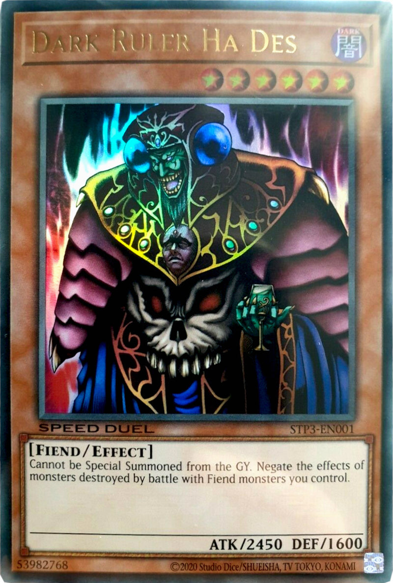 Gobernante Oscuro Ha Des [STP3-EN001] Ultra Raro 