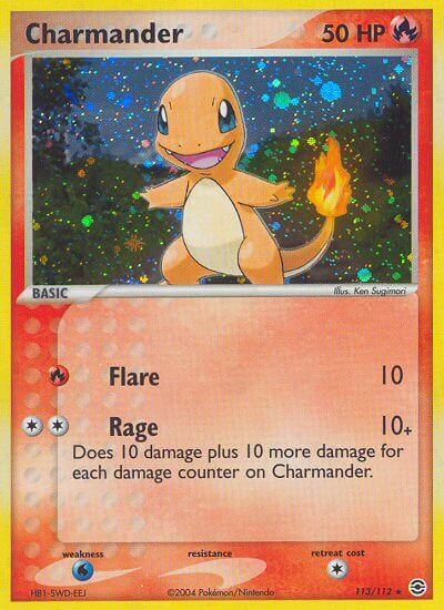 Charmander (113/112) [EX: Rojo fuego y verde hoja] 