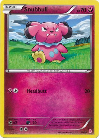 Snubbull (27/30) [XY: Kit de entrenador - Sylveon] 