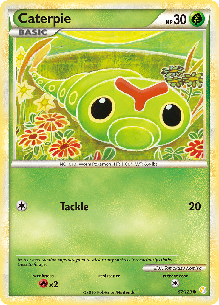 Caterpie (57/123) [HeartGold y SoulSilver: Conjunto básico] 