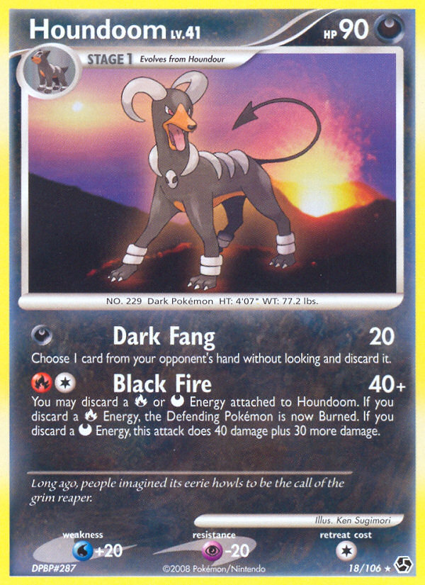 Houndoom (18/106) [Diamante y Perla: Grandes encuentros] 