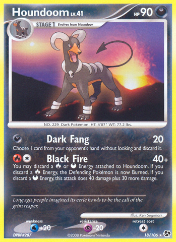 Houndoom (18/106) [Diamante y Perla: Grandes encuentros] 