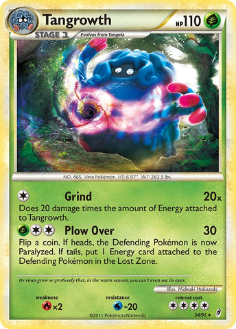 Tangrowth (34/95) (Exclusivo de la baraja temática) [HeartGold y SoulSilver: Call of Legends] 