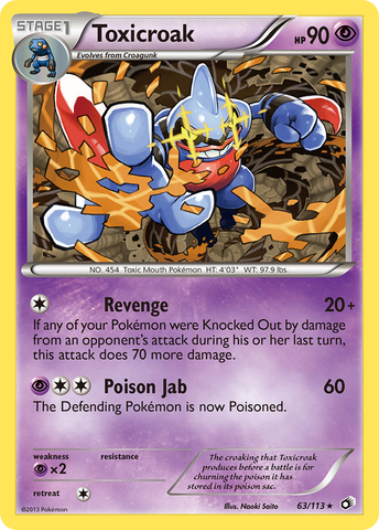 Toxicroak (63/113) [Blanco y negro: Tesoros legendarios] 