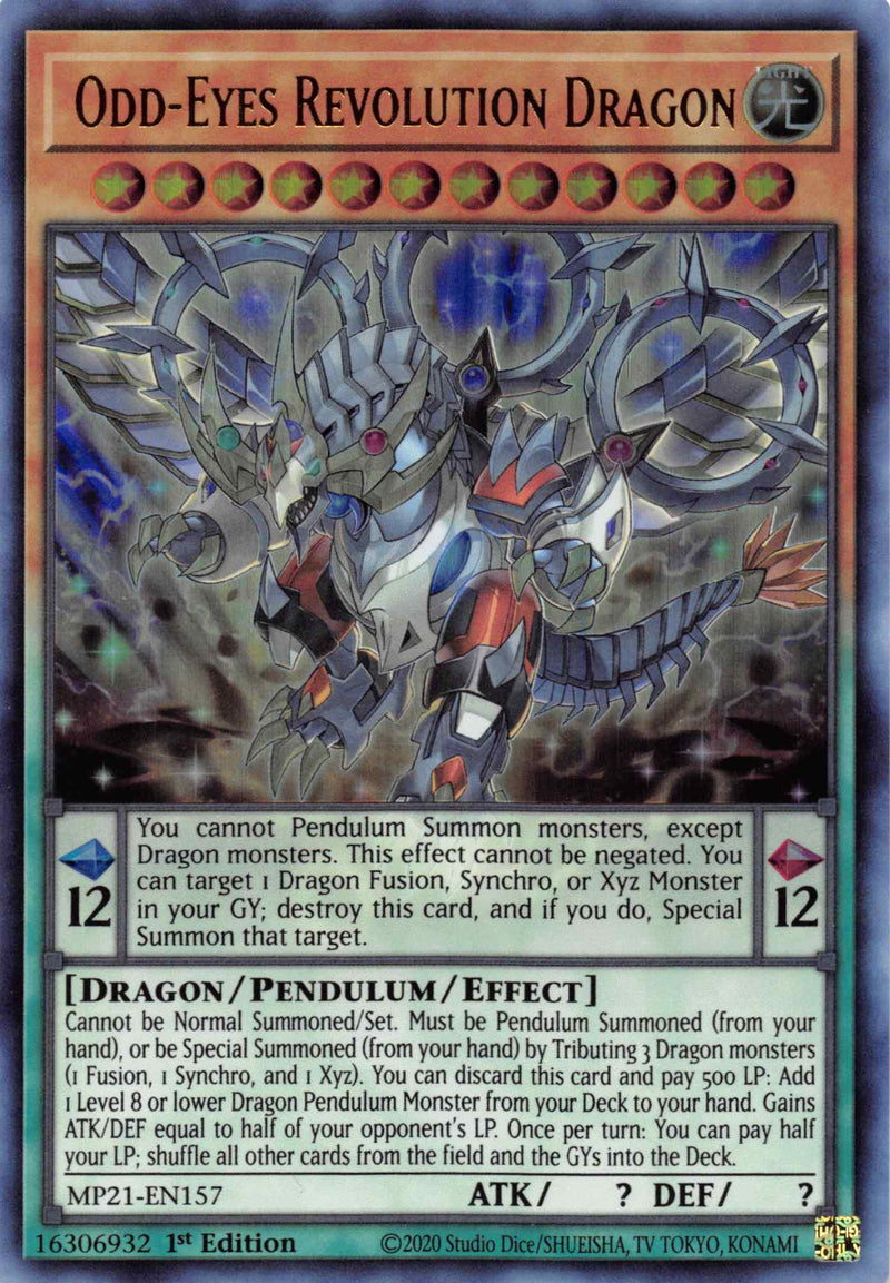 Dragón de la Revolución de Ojos Anómalos [MP21-EN157] Ultra raro 
