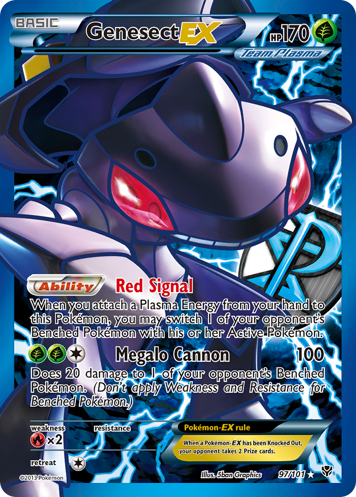 Genesect EX (97/101) [Blanco y negro: Explosión de plasma] 